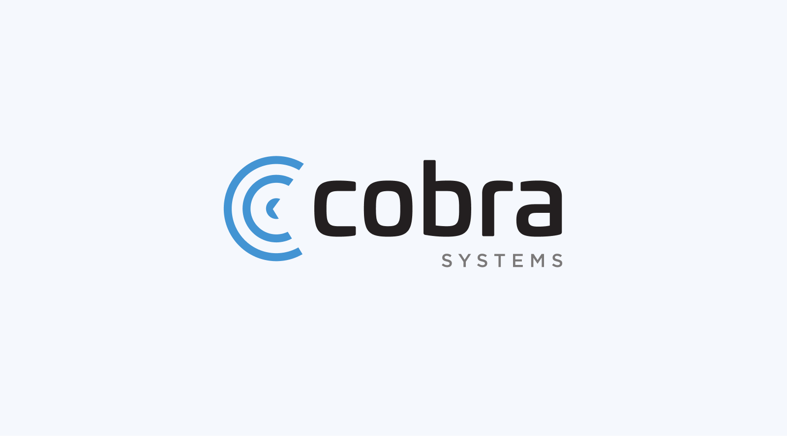 Cobra Systems logo on a light blue background.