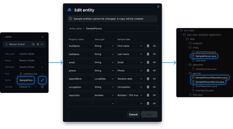 Edit Entities