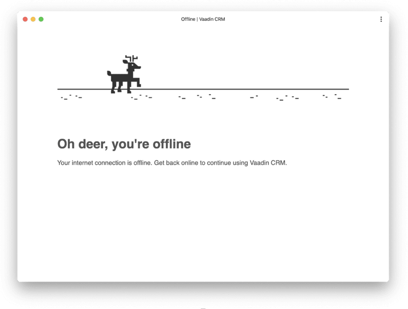 custom offline page